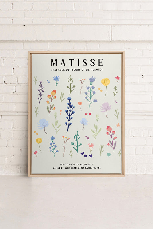 FLOWER SET, stretched canvas artwork