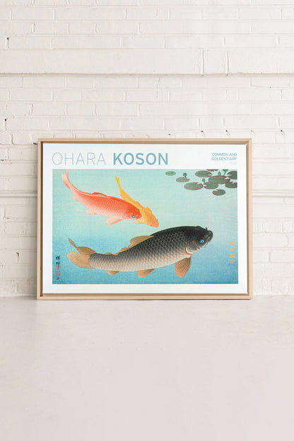 KOI & GOLDFISCH, Werk auf gespannter Leinwand