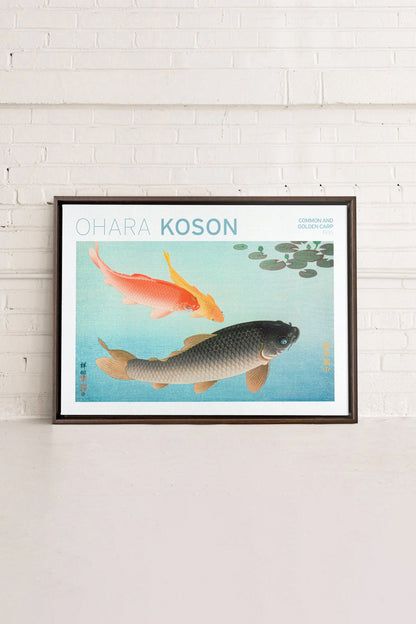 KOI & GOLDFISCH, Werk auf gespannter Leinwand