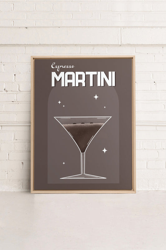 ESPRESSO MARTINI, Werk auf gespannter Leinwand