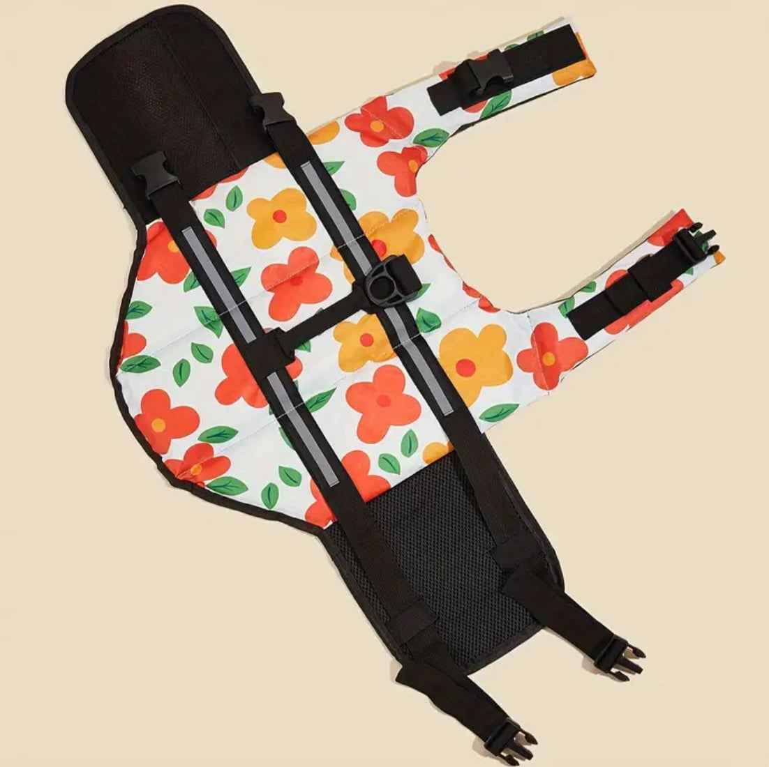 Floral Dog Life Jacket | Dog Flotation Vest
