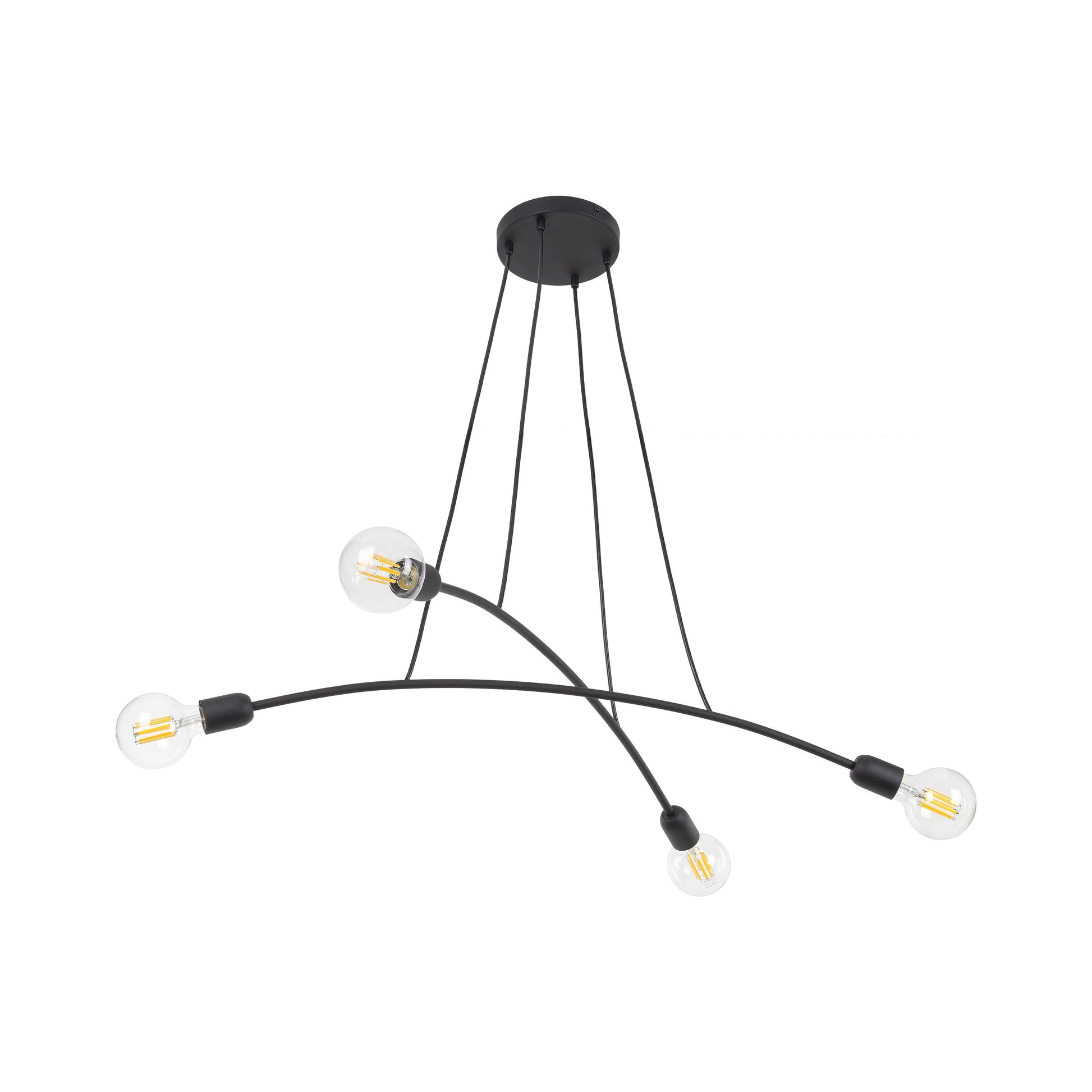 HELIX Black Minimalist Pendant Light 4  (Clearance) - AURABAGS SHOP