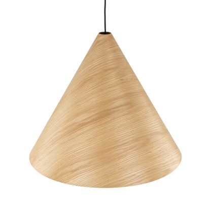 SOLIS Large Scandinavian Wood Pendant Light – Statement Cone Design (Limited Edition) - AURABAGS SHOP