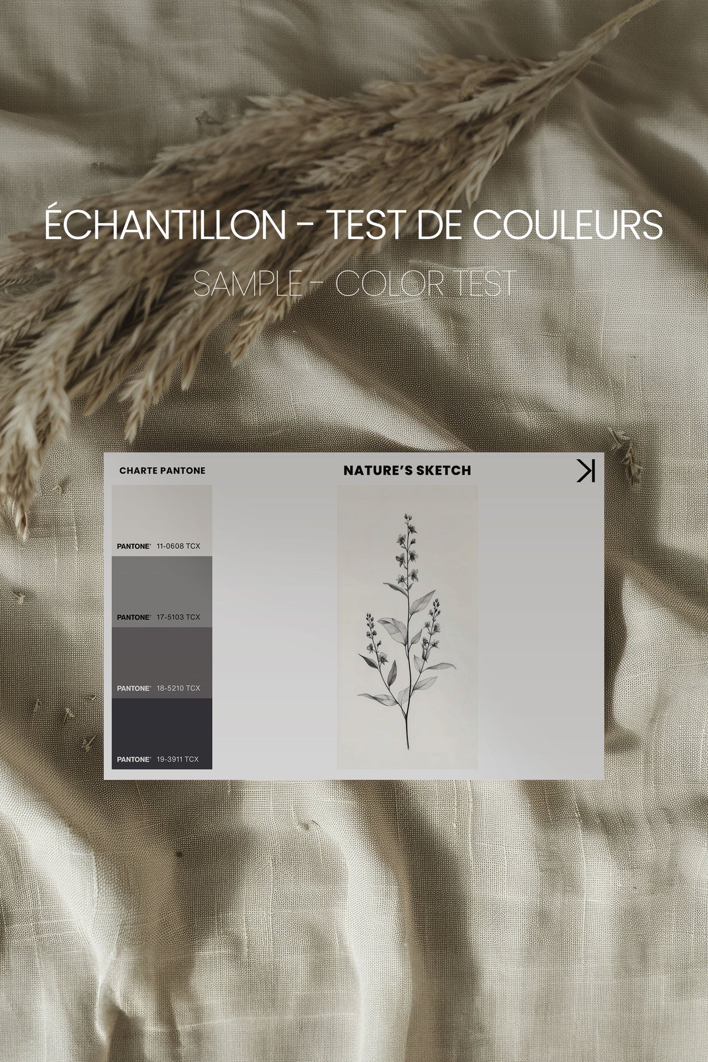 NATURE'S SKETCH, Mischtechnik auf gespanntem Leinen