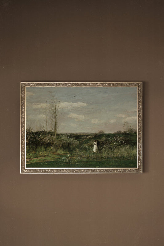 LES AMANTS DU VENT, CADRE VINTAGE ARGENT