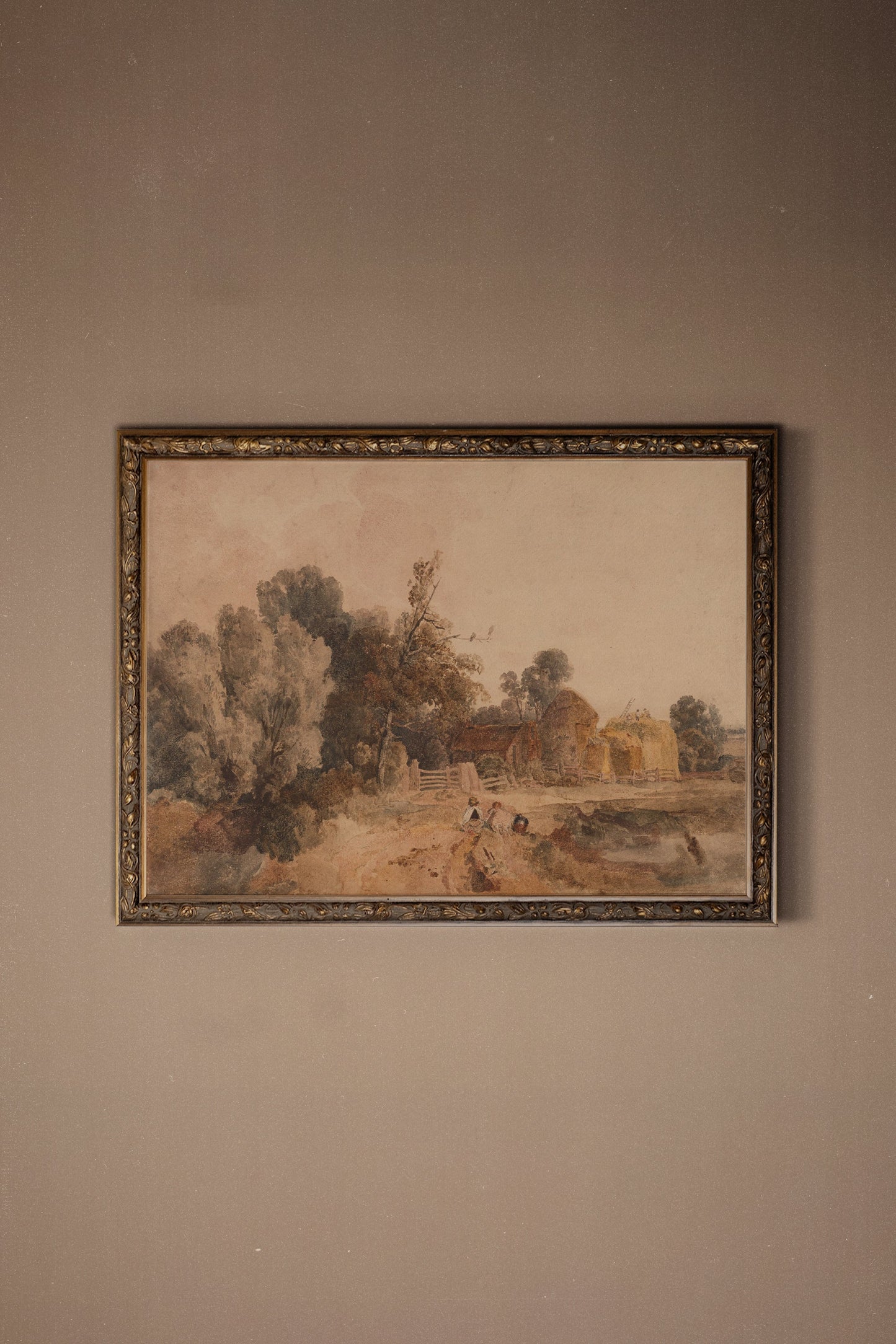 BLASSE SOUVENIRS, BRONZEFARBENER VINTAGE-RAHMEN