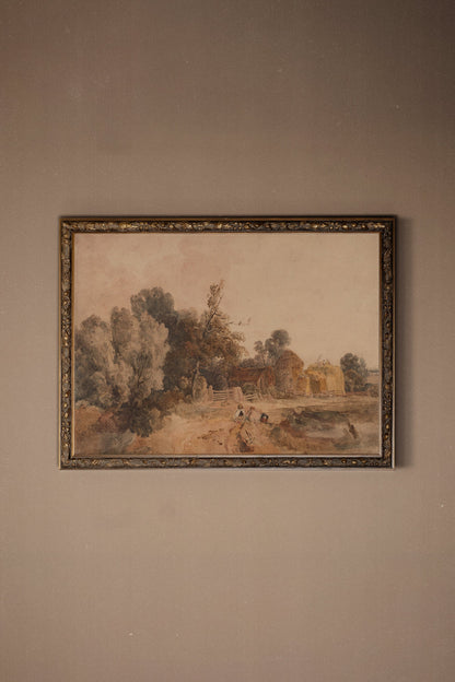 BLASSE SOUVENIRS, BRONZEFARBENER VINTAGE-RAHMEN