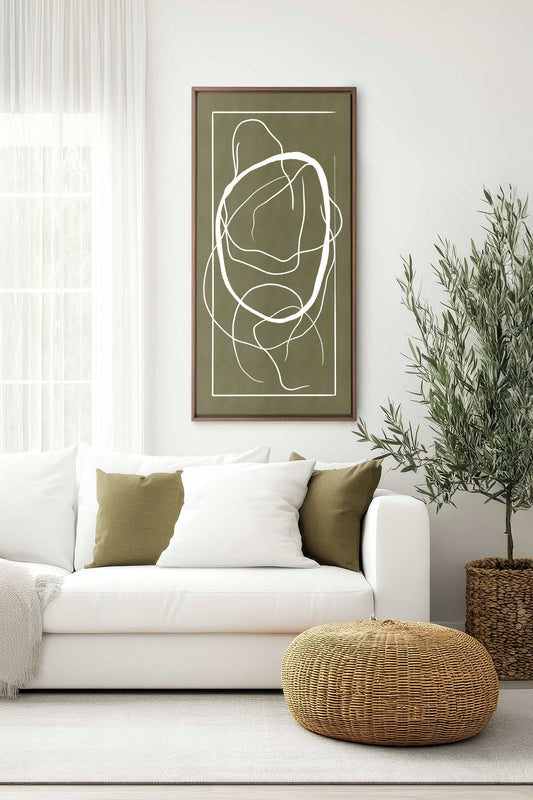 FLIESSENDE HARMONIE, Werk auf gespannter Leinwand