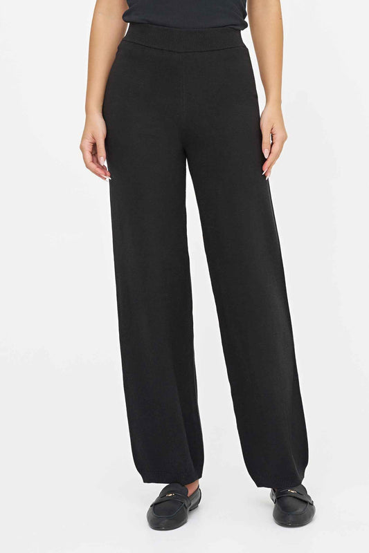 Women's Knit Pull-On Straight-Leg Pants