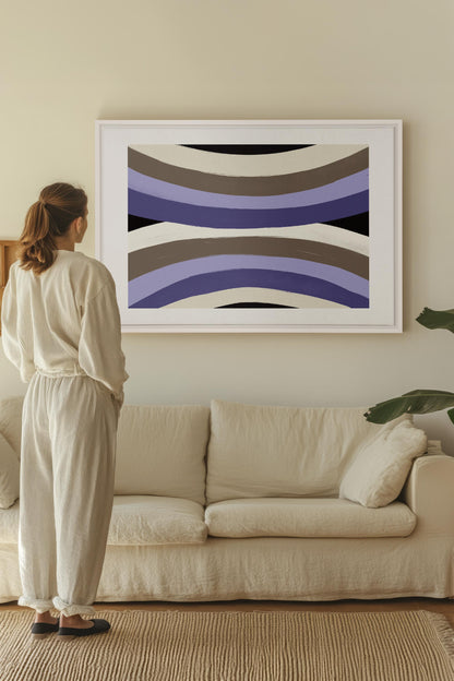 FLUSS DER SCHATTEN, Werk auf gespannter Leinwand