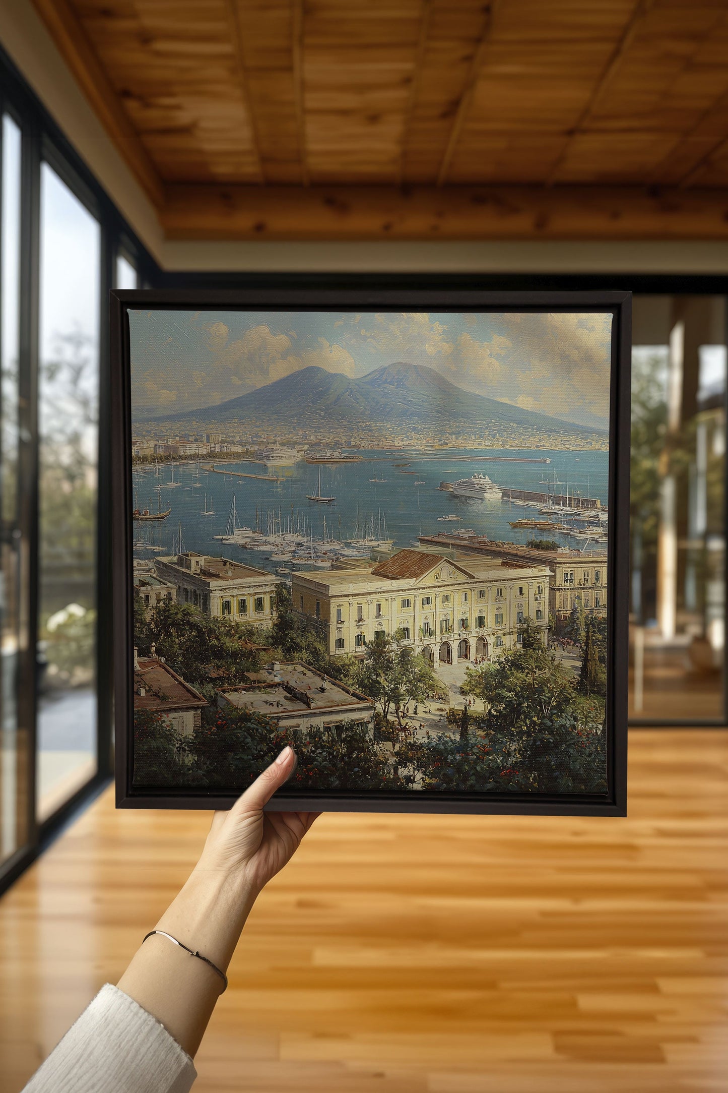 GOLDENE BUCHT, Werk auf gespannter Leinwand