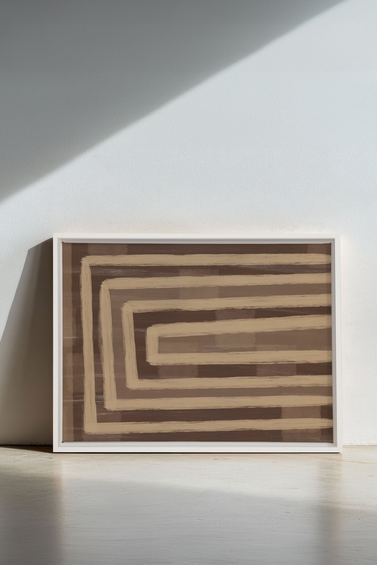 GOLDEN MAZE, Mixed media on stretched canvas