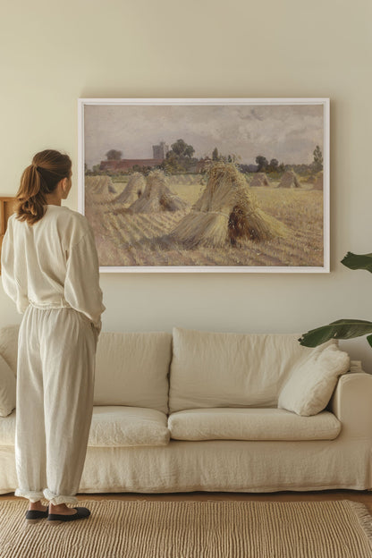 FELD DER ERINNERUNGEN, Werk auf gespannter Leinwand