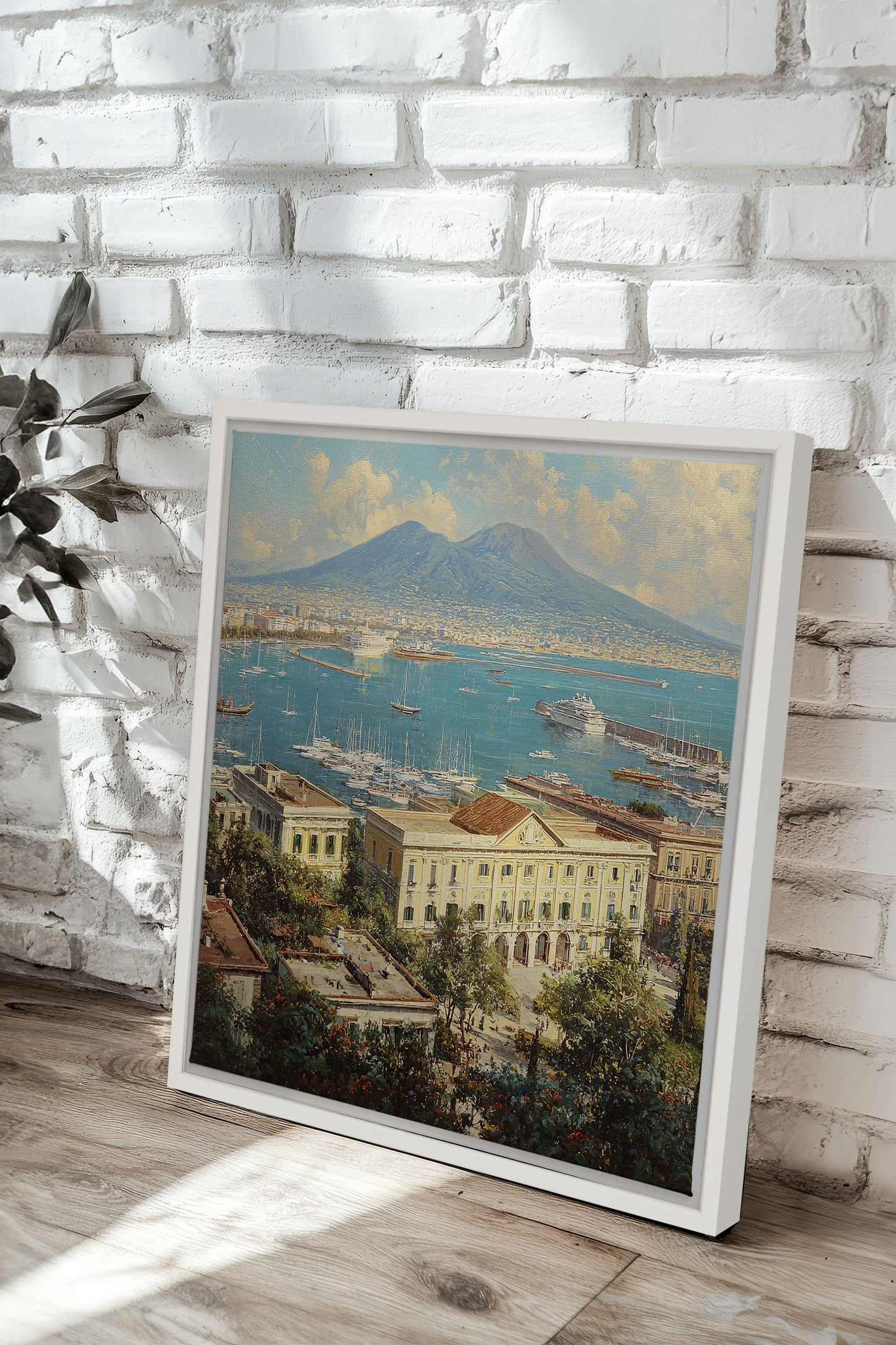 GOLDENE BUCHT, Werk auf gespannter Leinwand