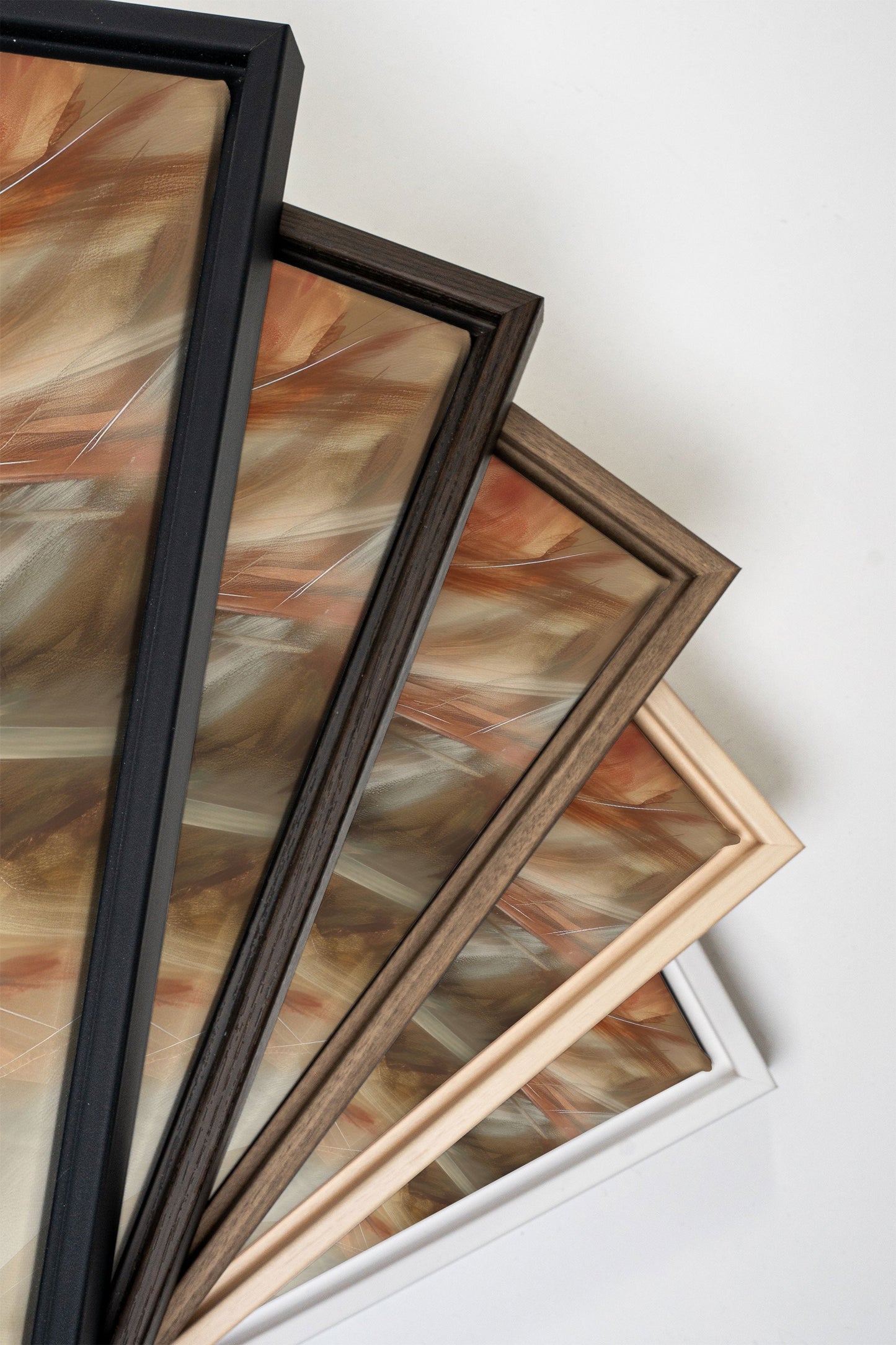 FLAMMENDE WIRBEL, Werk auf gespannter Leinwand