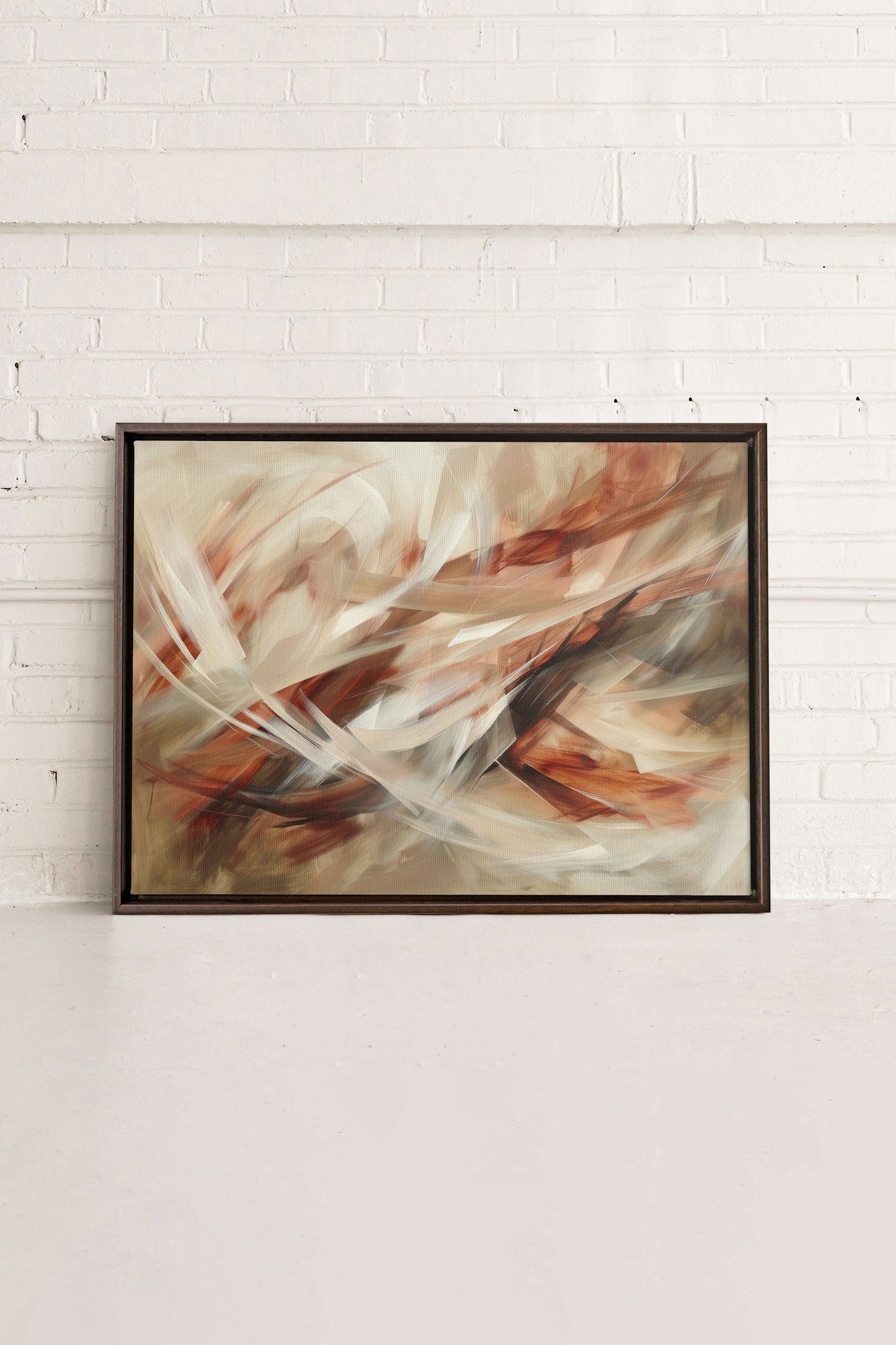 FLAMMENDE WIRBEL, Werk auf gespannter Leinwand