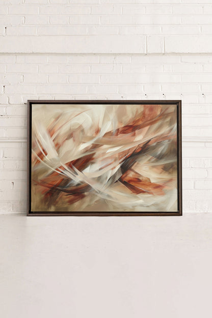 FLAMMENDE WIRBEL, Werk auf gespannter Leinwand