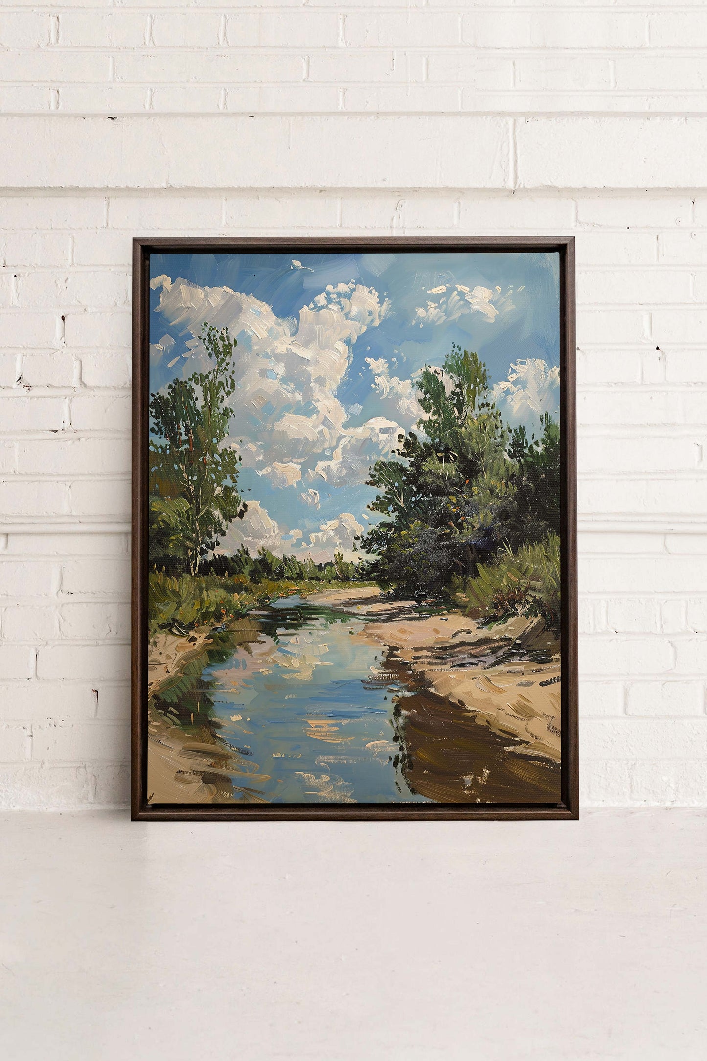 CREEK MIRAGE, Werk auf gespannter Leinwand