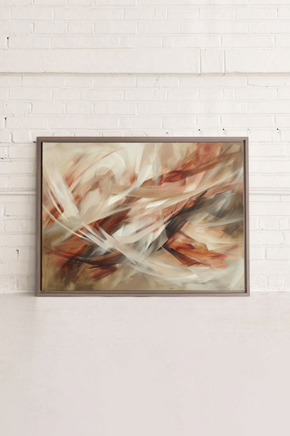FLAMMENDE WIRBEL, Werk auf gespannter Leinwand