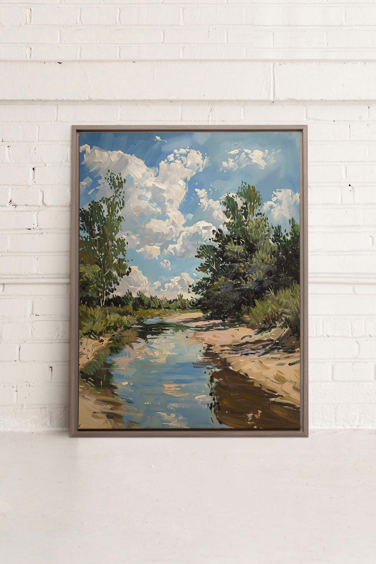 CREEK MIRAGE, Werk auf gespannter Leinwand