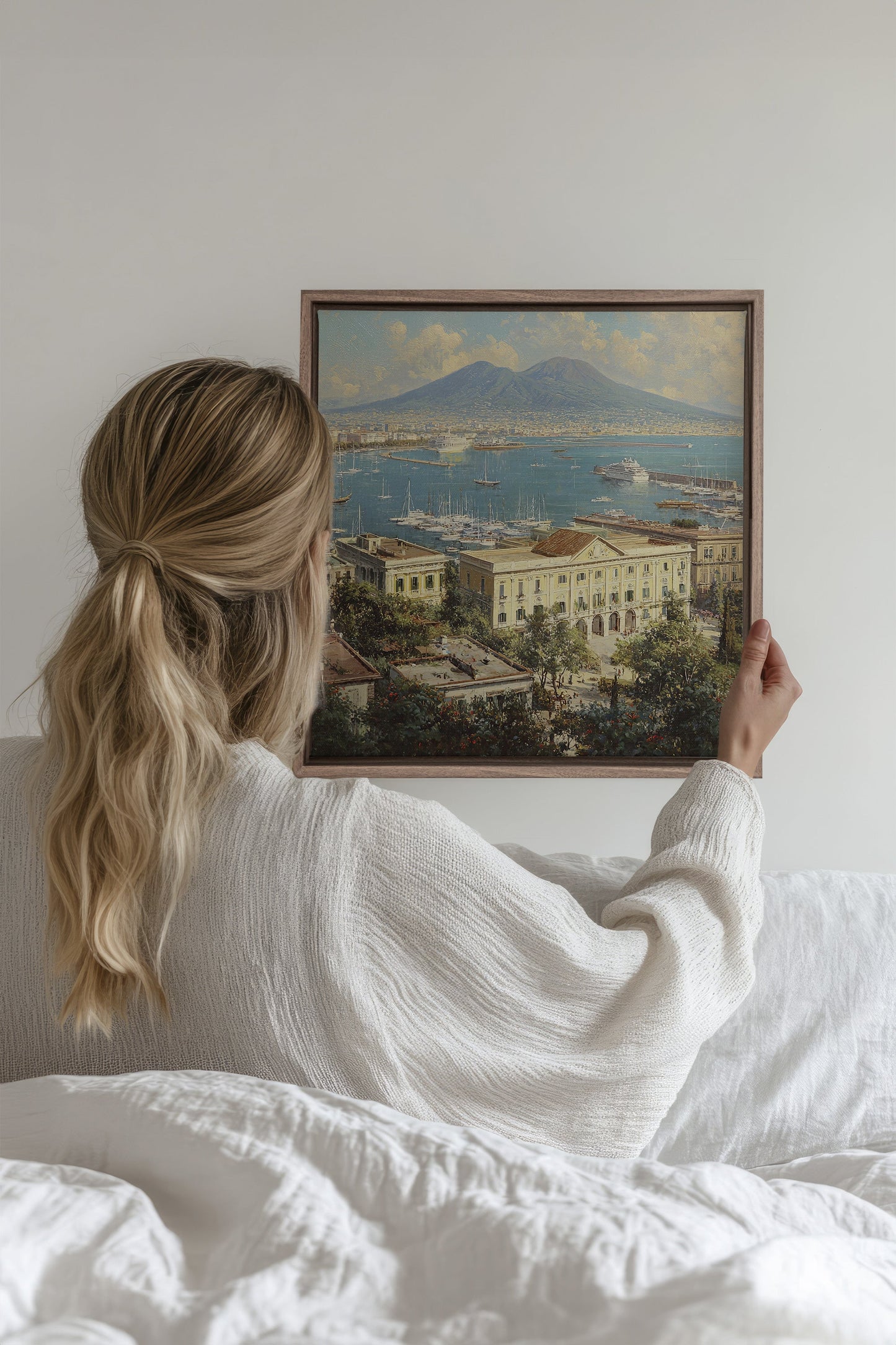 GOLDENE BUCHT, Werk auf gespannter Leinwand