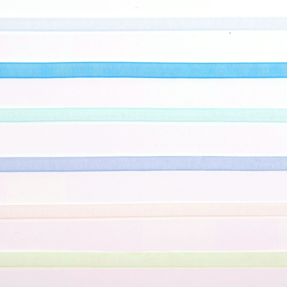 Vaessen Creative Organza Ribbon 6 Colours 6mmx2m Baby Blue