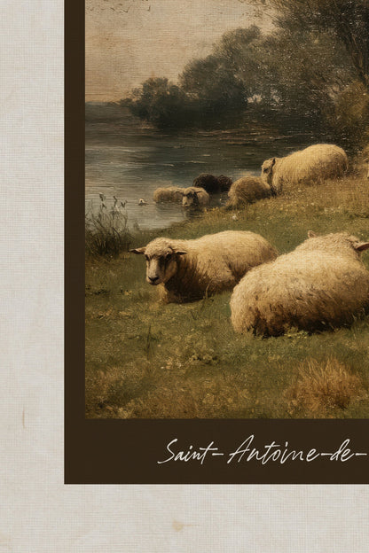 SAINT-ANTOINE-DE-TILLY, BRONZEFARBENER VINTAGE-RAHMEN