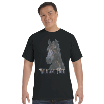 Wild and Free Comfort Colors Unisex T-Shirt – 100 % Baumwolle