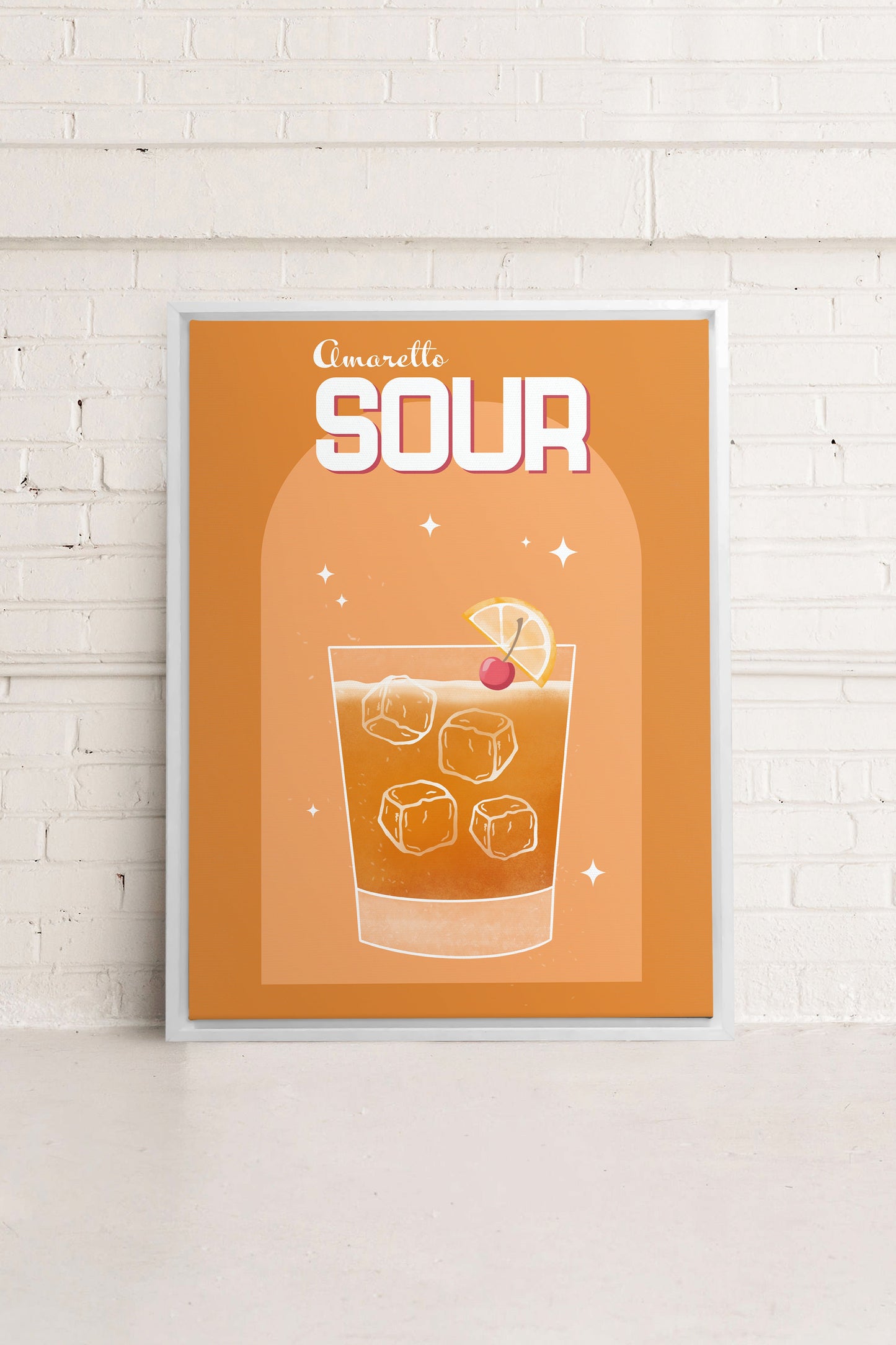 AMARETTO SOUR, Kunst auf gespannter Leinwand