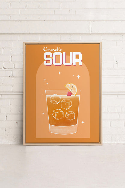 AMARETTO SOUR, Kunst auf gespannter Leinwand