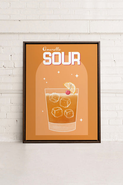 AMARETTO SOUR, Kunst auf gespannter Leinwand