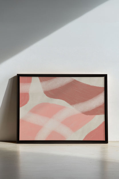 ROSIGER GLANZ, Werk auf gespannter Leinwand