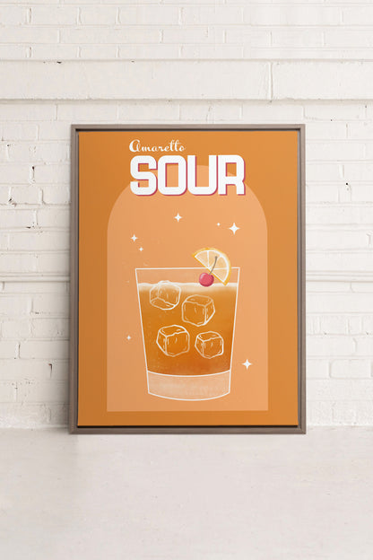 AMARETTO SOUR, Kunst auf gespannter Leinwand