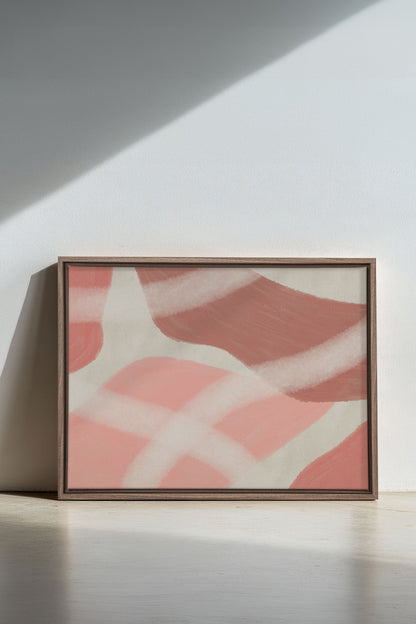 ROSIGER GLANZ, Werk auf gespannter Leinwand