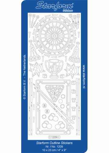 Deco Stickers - Darts & Pool