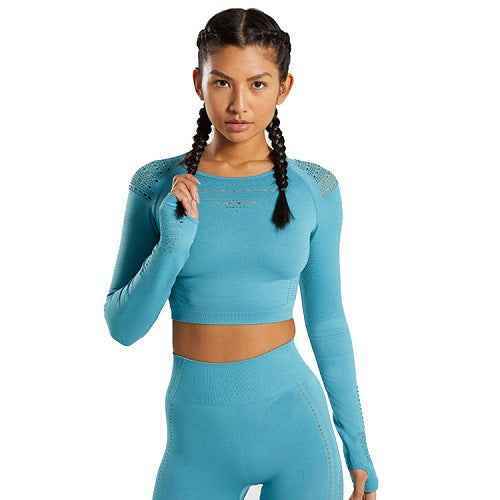 Quick-Drying Seamless Yoga Wear – Women’s Sports T-Shirt