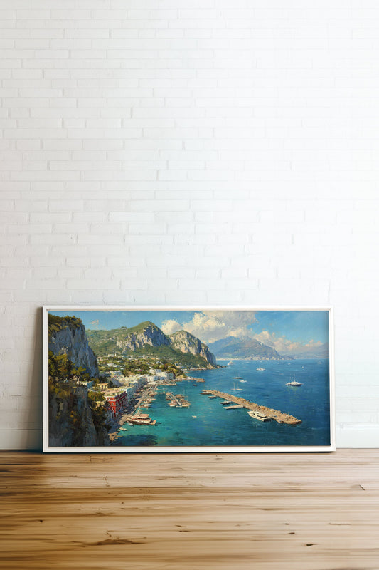 CAPRI ESCAPE, Gestreckte Leinwand