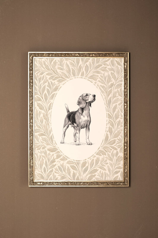 VINTAGE PUP, RAHMEN SILBER ANTIK