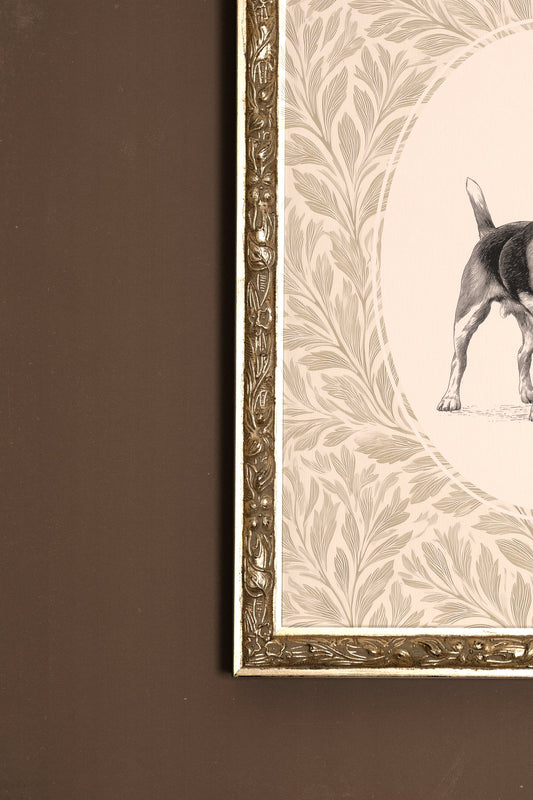 VINTAGE PUP, RAHMEN SILBER ANTIK