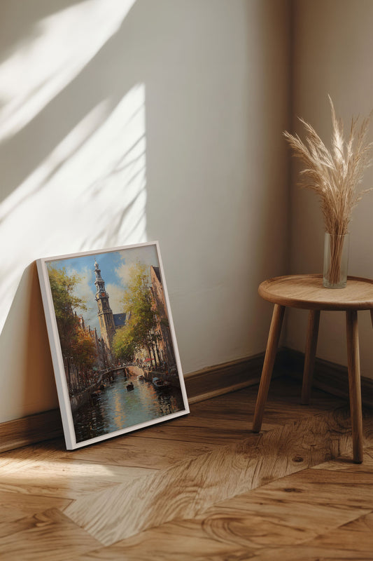 GRÄTEN VON AMSTERDAM, Kunstwerk auf gespannter Leinwand