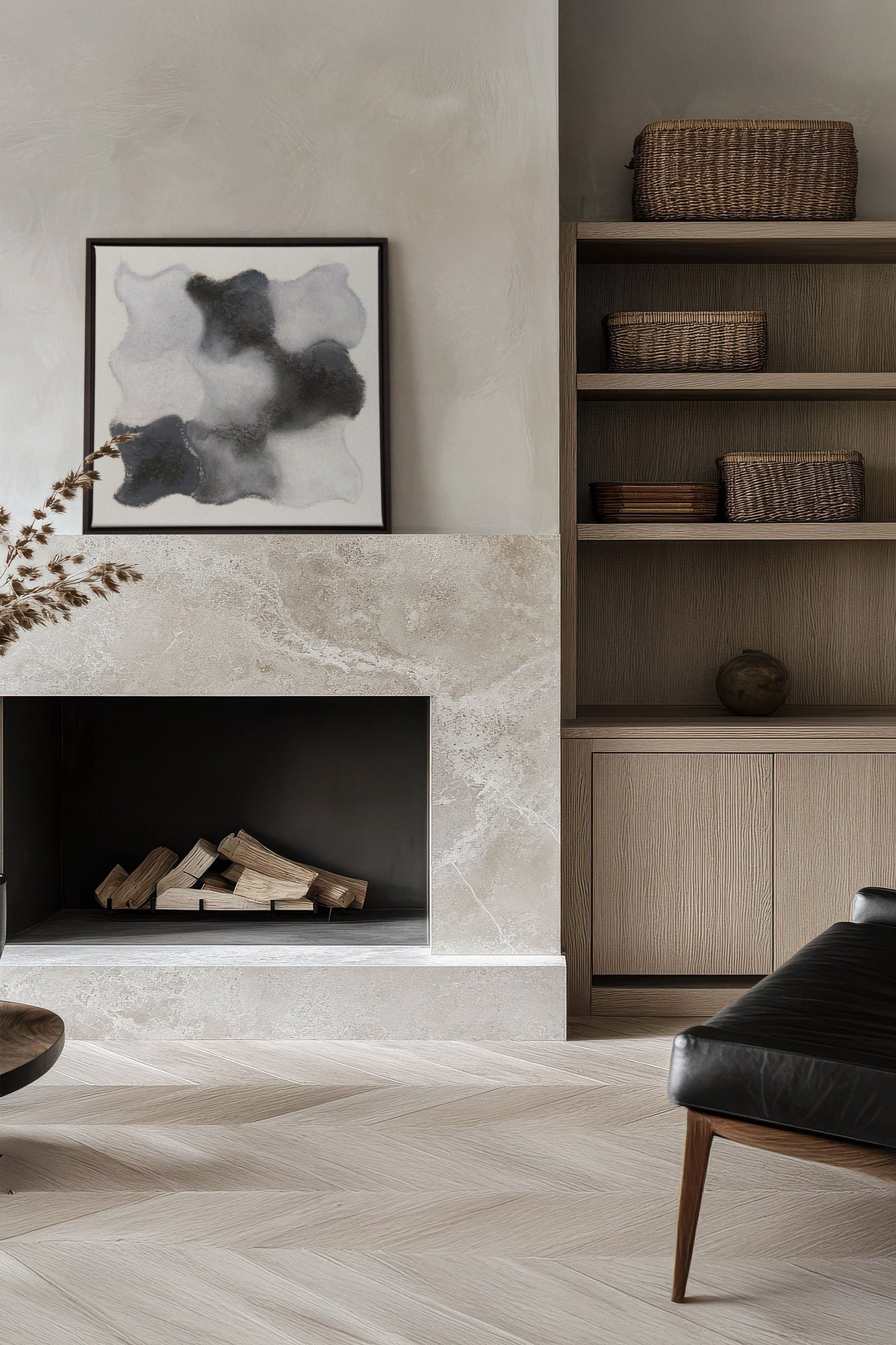 NUANCES FONDUES, Oeuvre sur toile étirée