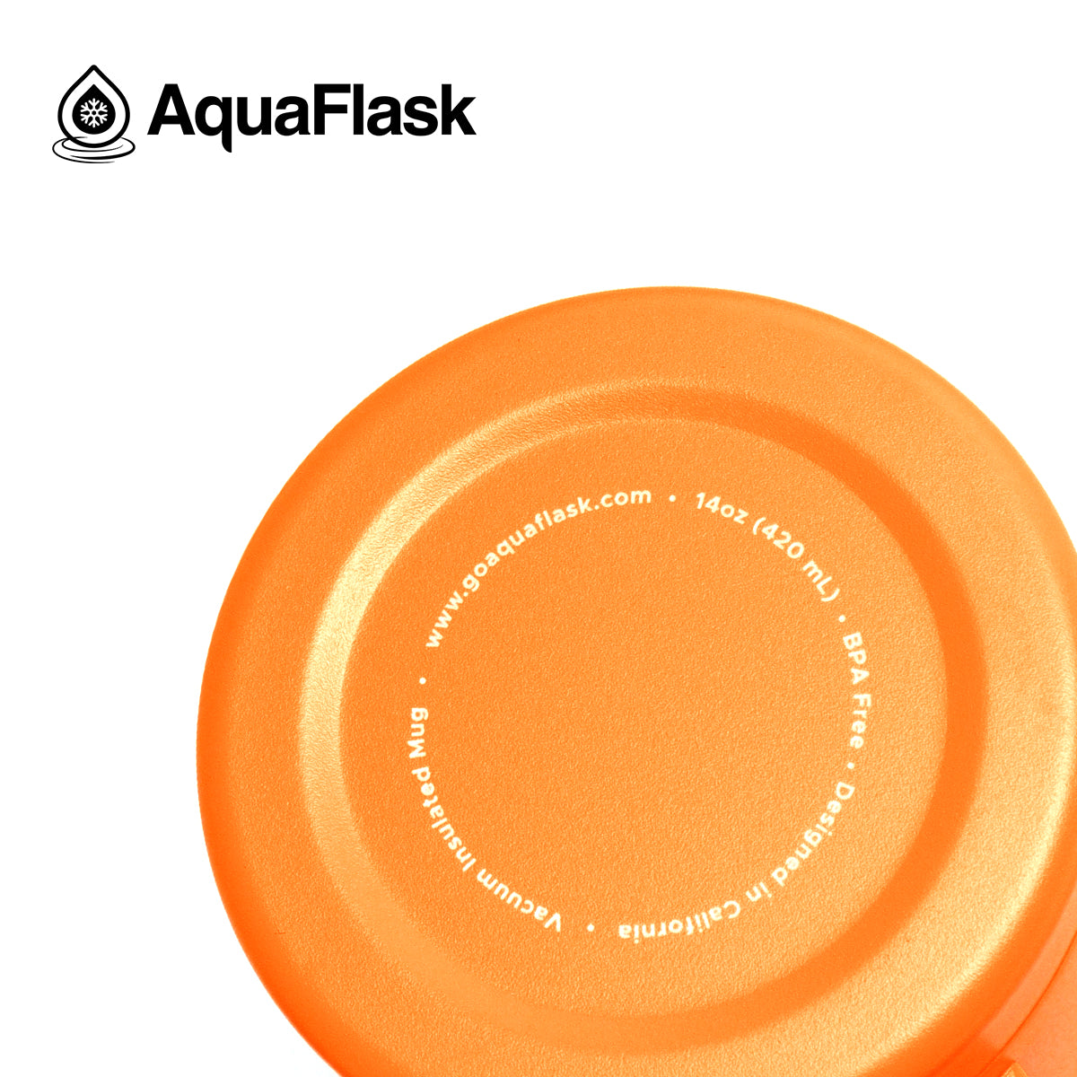 Aquaflask Thermobecher isoliert mit Deckel und Henkel 415ml (14 oz)
