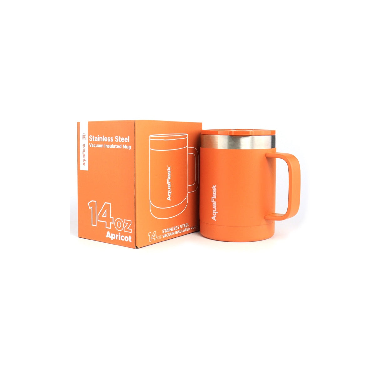 Aquaflask Thermobecher isoliert mit Deckel und Henkel 415ml (14 oz)