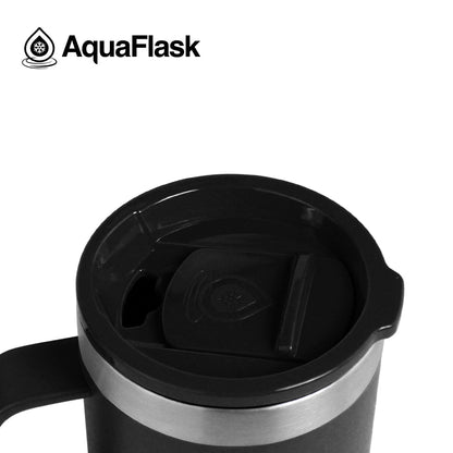 Aquaflask Thermobecher isoliert mit Deckel und Henkel 415ml (14 oz)