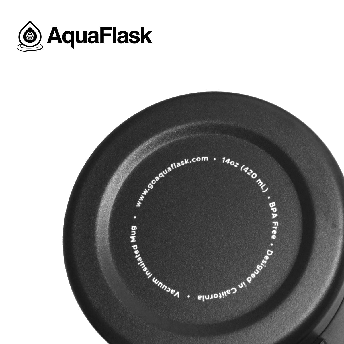 Aquaflask Thermobecher isoliert mit Deckel und Henkel 415ml (14 oz)