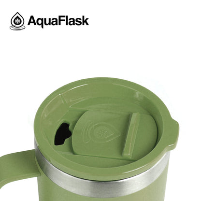Aquaflask Thermobecher isoliert mit Deckel und Henkel 415ml (14 oz)