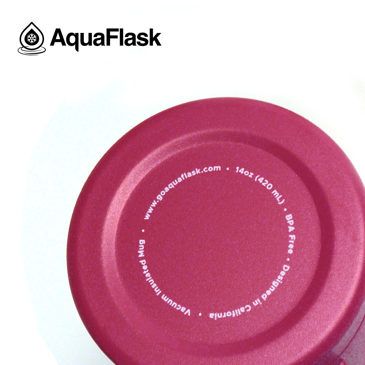 Aquaflask Thermobecher isoliert mit Deckel und Henkel 415ml (14 oz)