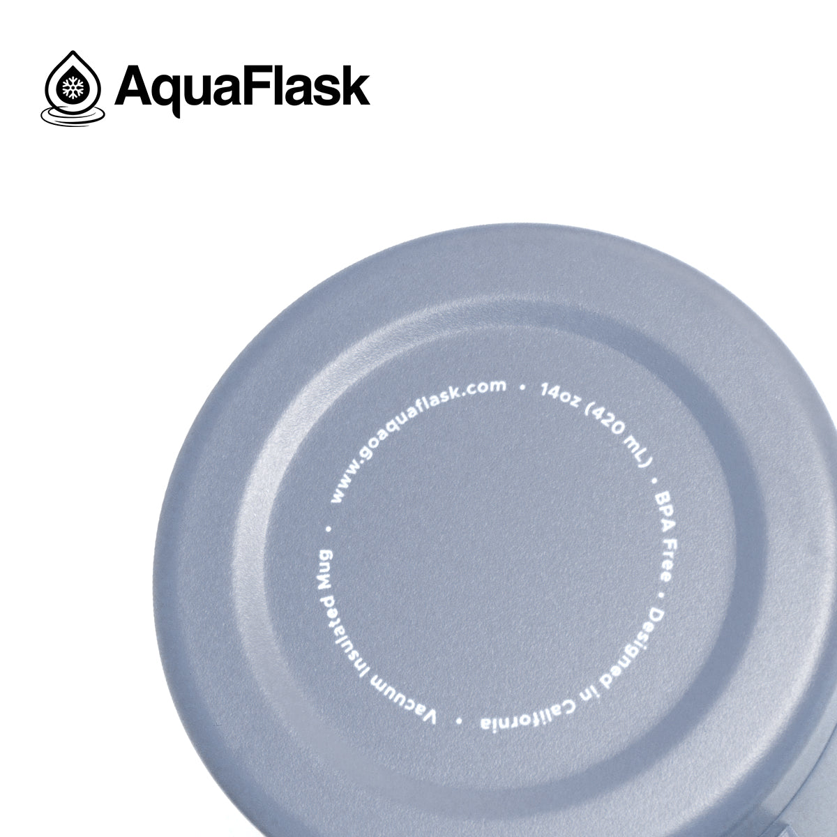Aquaflask Thermobecher isoliert mit Deckel und Henkel 415ml (14 oz)
