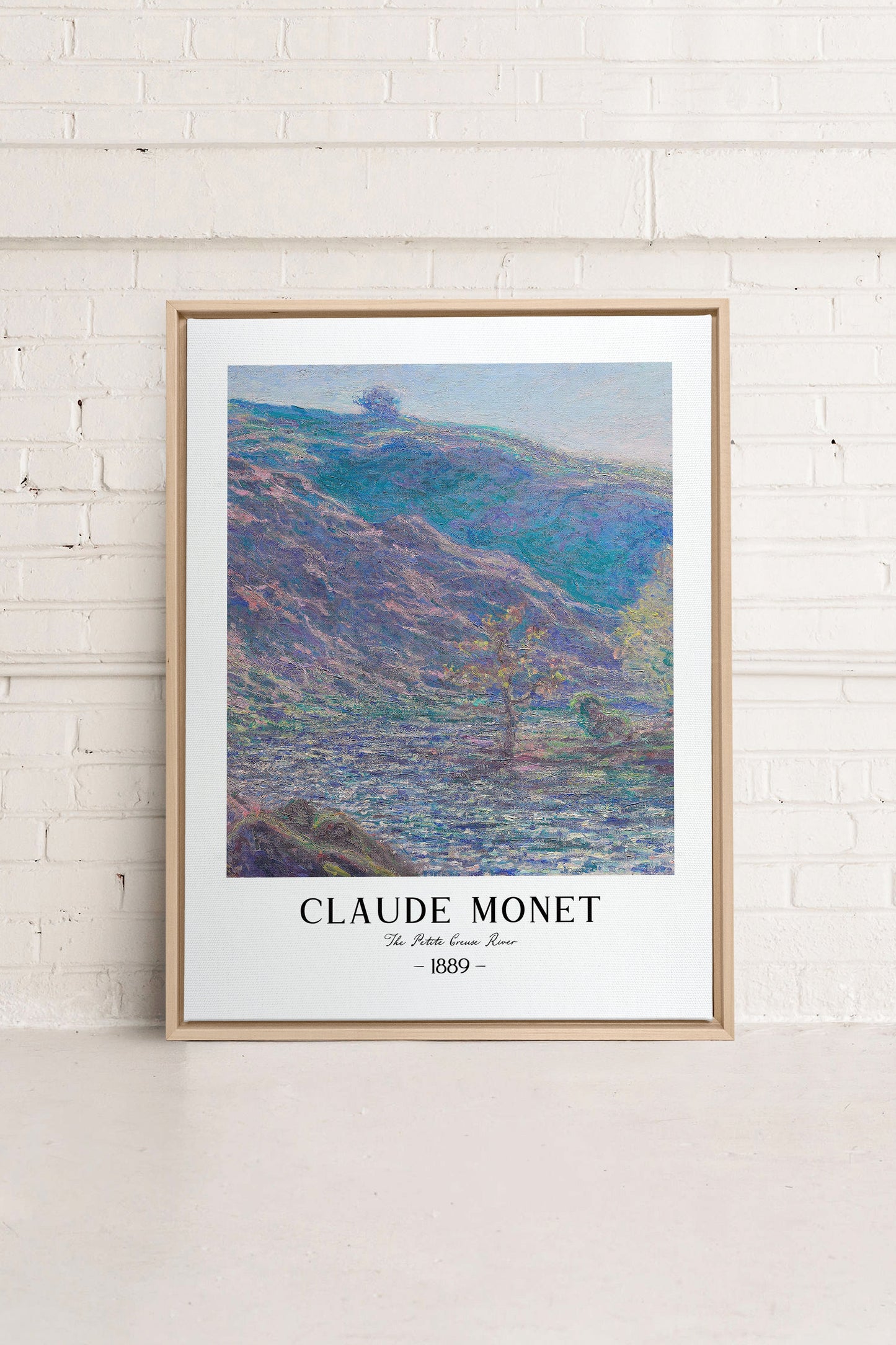 DER FLUSS PETITE CREUSE, Oeuvre sur toile étirée