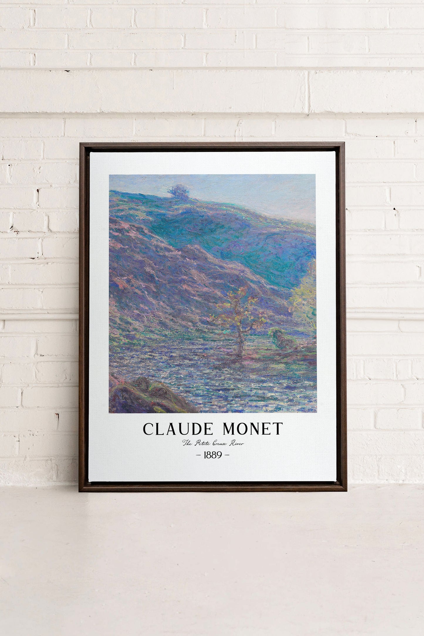 DER FLUSS PETITE CREUSE, Oeuvre sur toile étirée